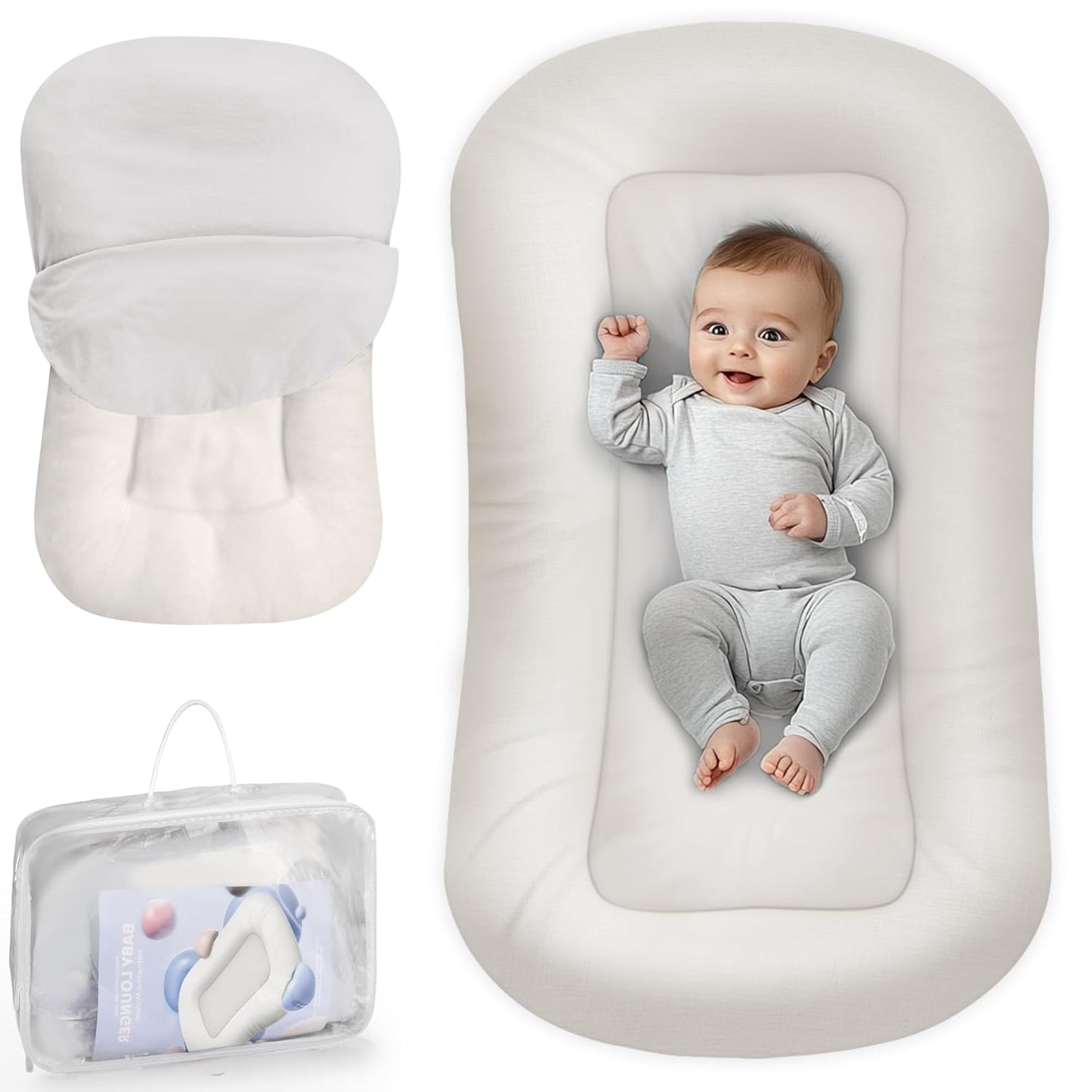 Premium Marshmallow Soft Baby Lounger